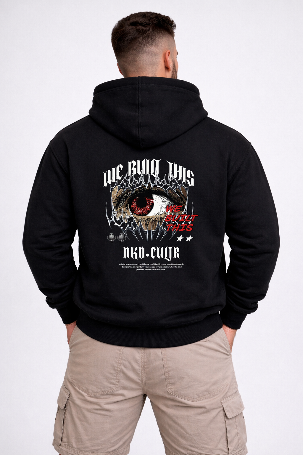 We Burn This Eye Graphic Hoodie | Gothic Eyeball Band Tee Style