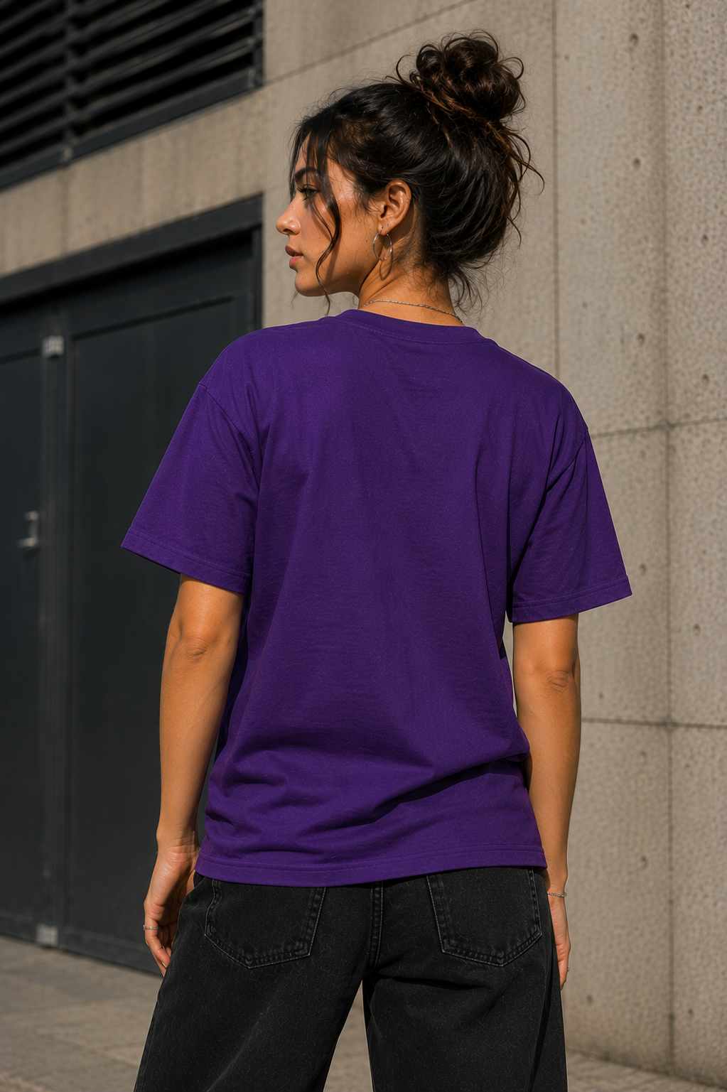Purple Bat Collage Tee | Avyron Graphic T-Shirt