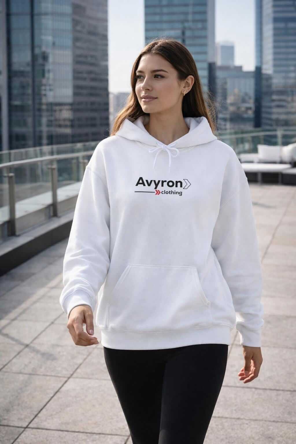 Avyron Clothing triumph angel statue graphic hoodie