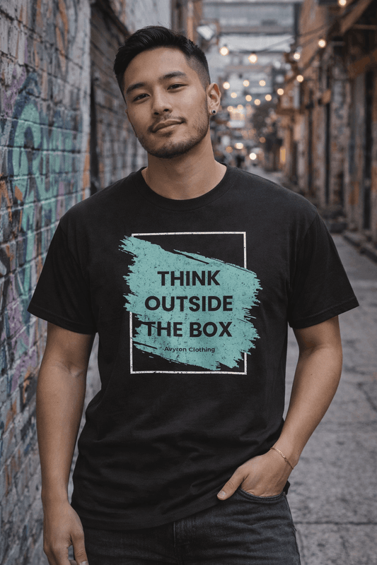 Avyron Clothing think outside the box inspirational graphic tee