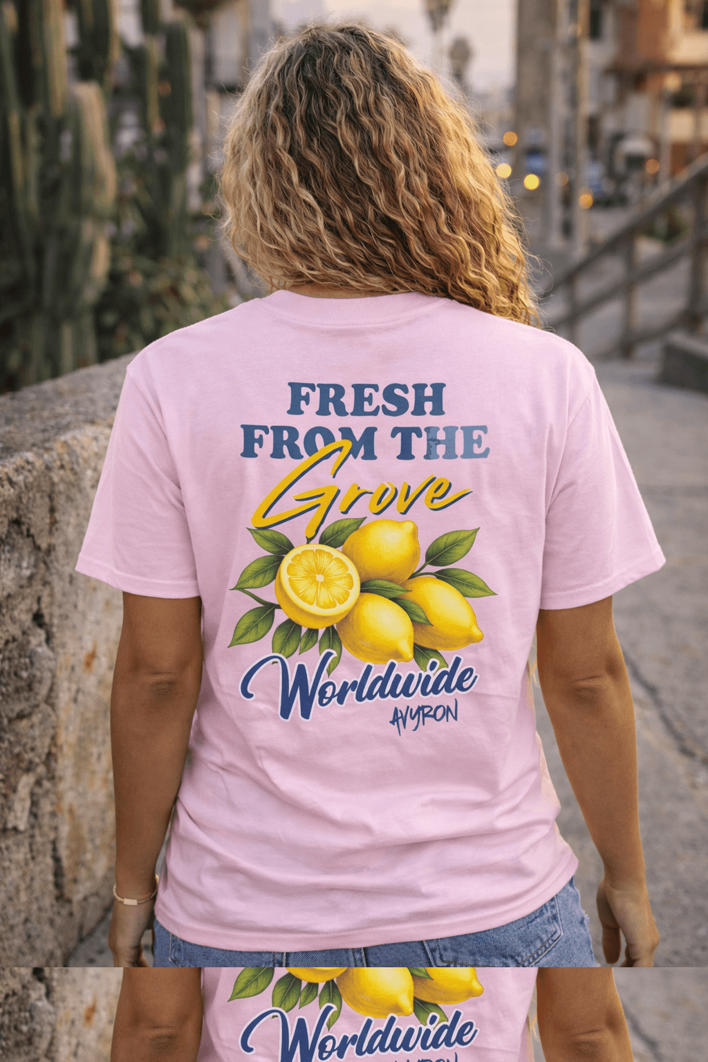 Avyron Clothing lemon citrus retro graphic t-shirt