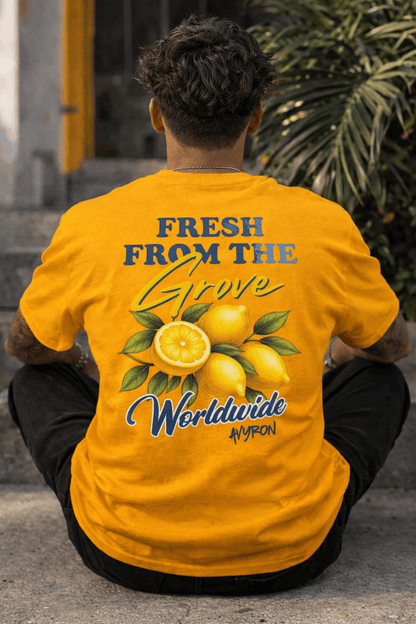 Avyron Clothing lemon citrus retro graphic t-shirt