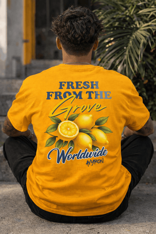 Avyron Clothing lemon citrus retro graphic t-shirt