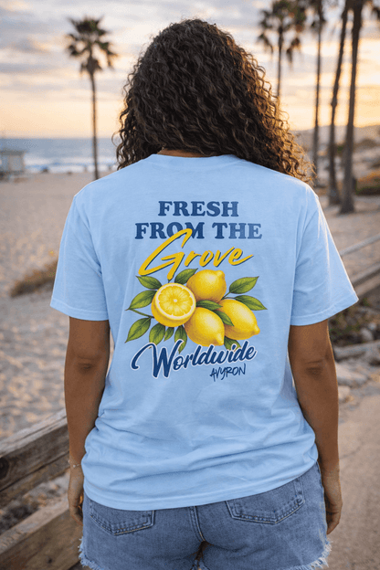 Avyron Clothing lemon citrus retro graphic t-shirt