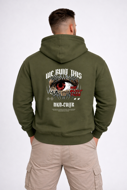 We Burn This Eye Graphic Hoodie | Gothic Eyeball Band Tee Style