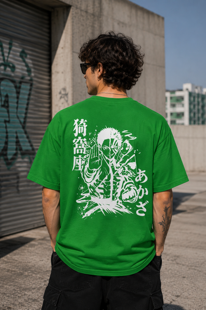 Anime Streetwear Tee — 'Ayakasa' Graphic Back Print