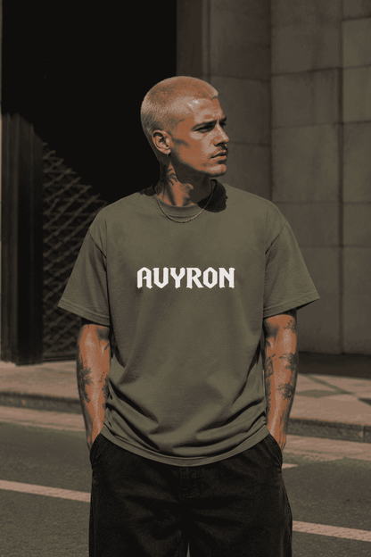 Avyron Graphic Tee — 'Avyron' Bold Back Print, 'Legends Aren't Born They're Built'