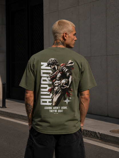 Avyron Graphic Tee — 'Avyron' Bold Back Print, 'Legends Aren't Born They're Built'