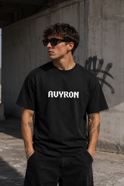 Avyron Graphic Tee — 'Avyron' Bold Back Print, 'Legends Aren't Born They're Built'
