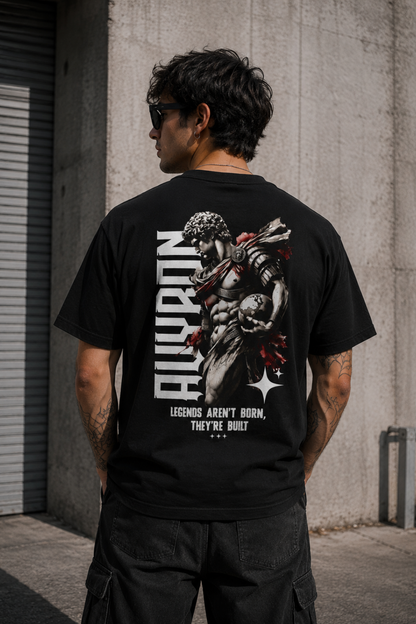 Avyron Graphic Tee — 'Avyron' Bold Back Print, 'Legends Aren't Born They're Built'