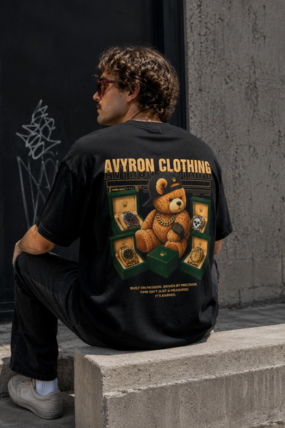 Teddy Bear Jewelry Graphic Tee — AVYRON CLOTHING Back Print