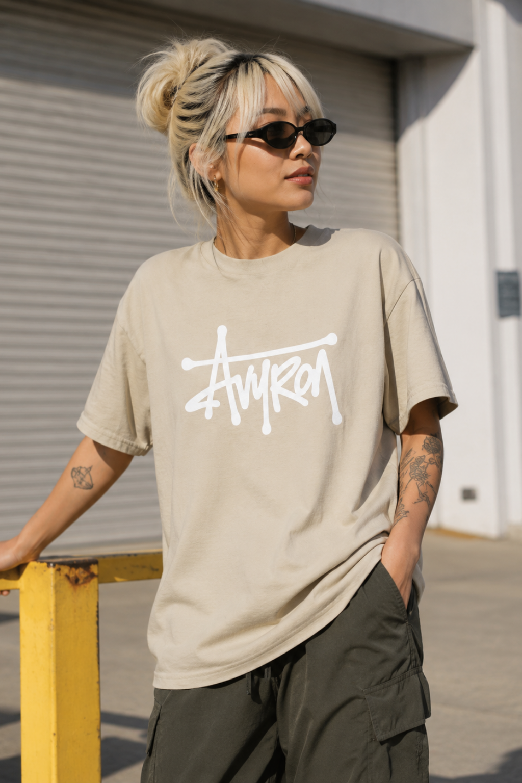 T-Shirt — Street Graffiti 'Avyron' Logo Tee