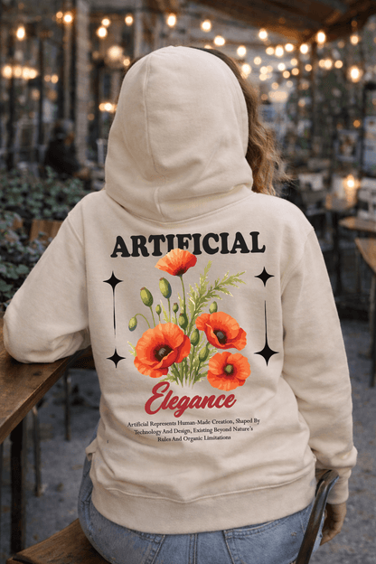 Avyron Clothing floral poppy back graphic hoodie