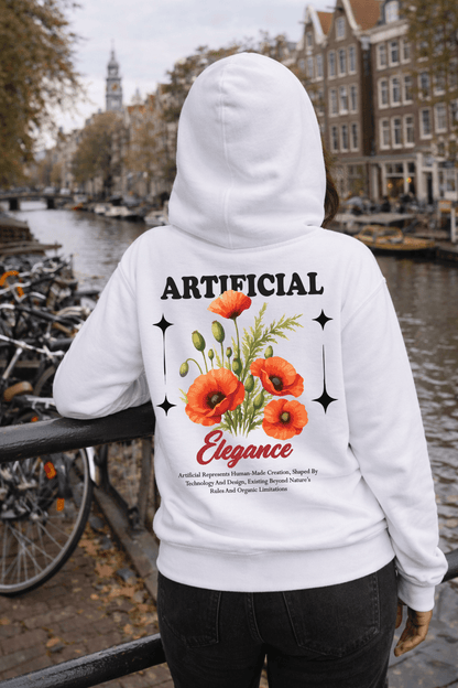 Avyron Clothing floral poppy back graphic hoodie