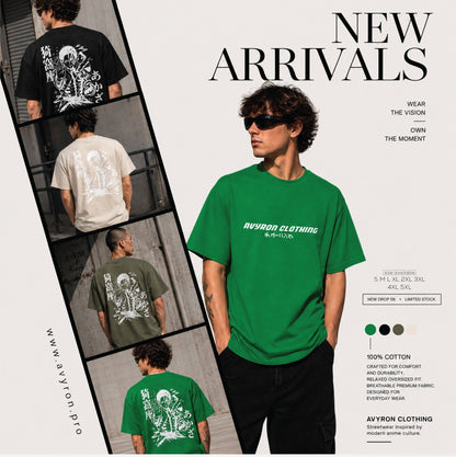 Anime Streetwear Tee — 'Ayakasa' Graphic Back Print