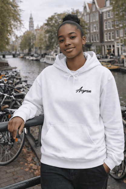 Avyron Clothing floral poppy back graphic hoodie