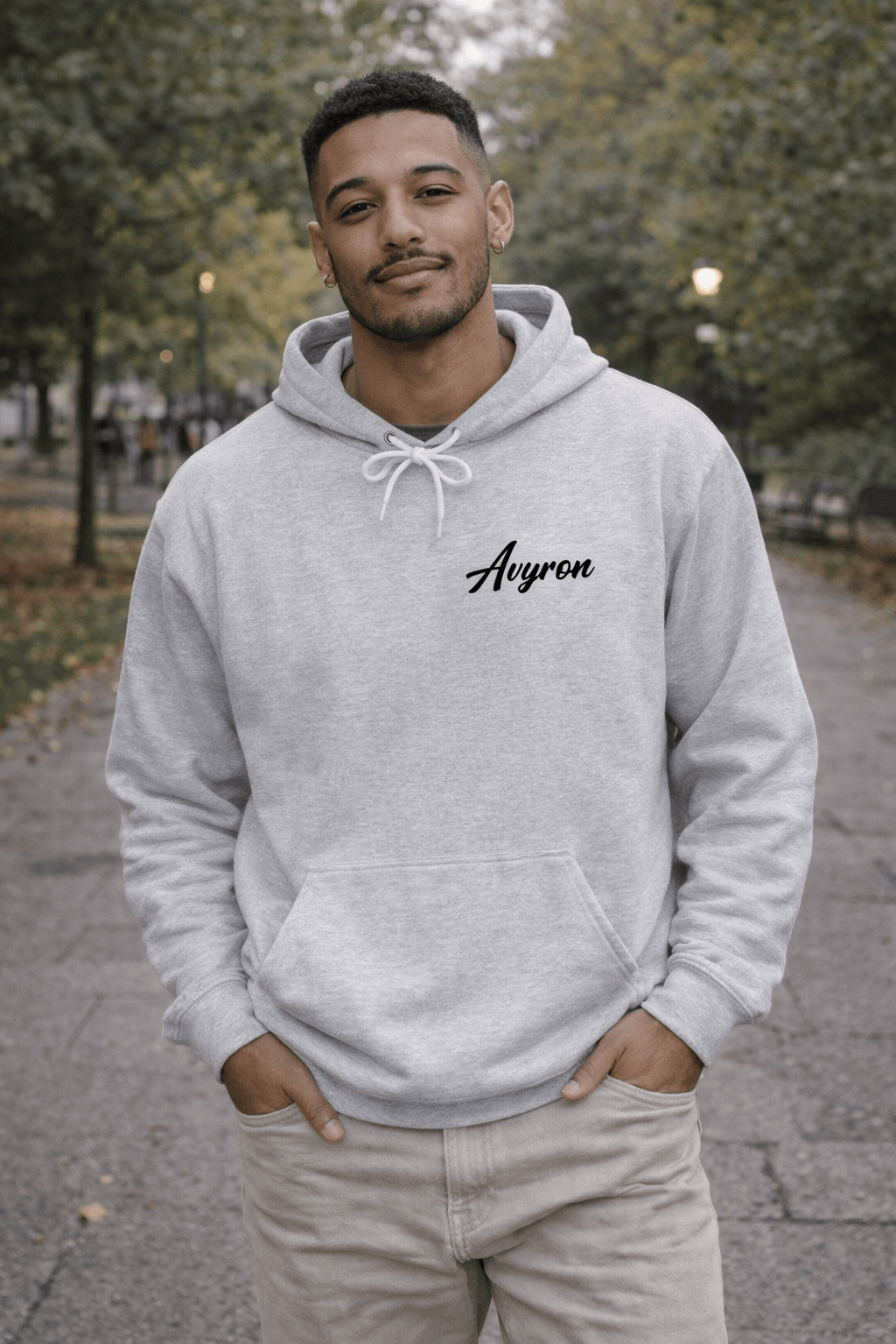 Avyron Clothing floral poppy back graphic hoodie