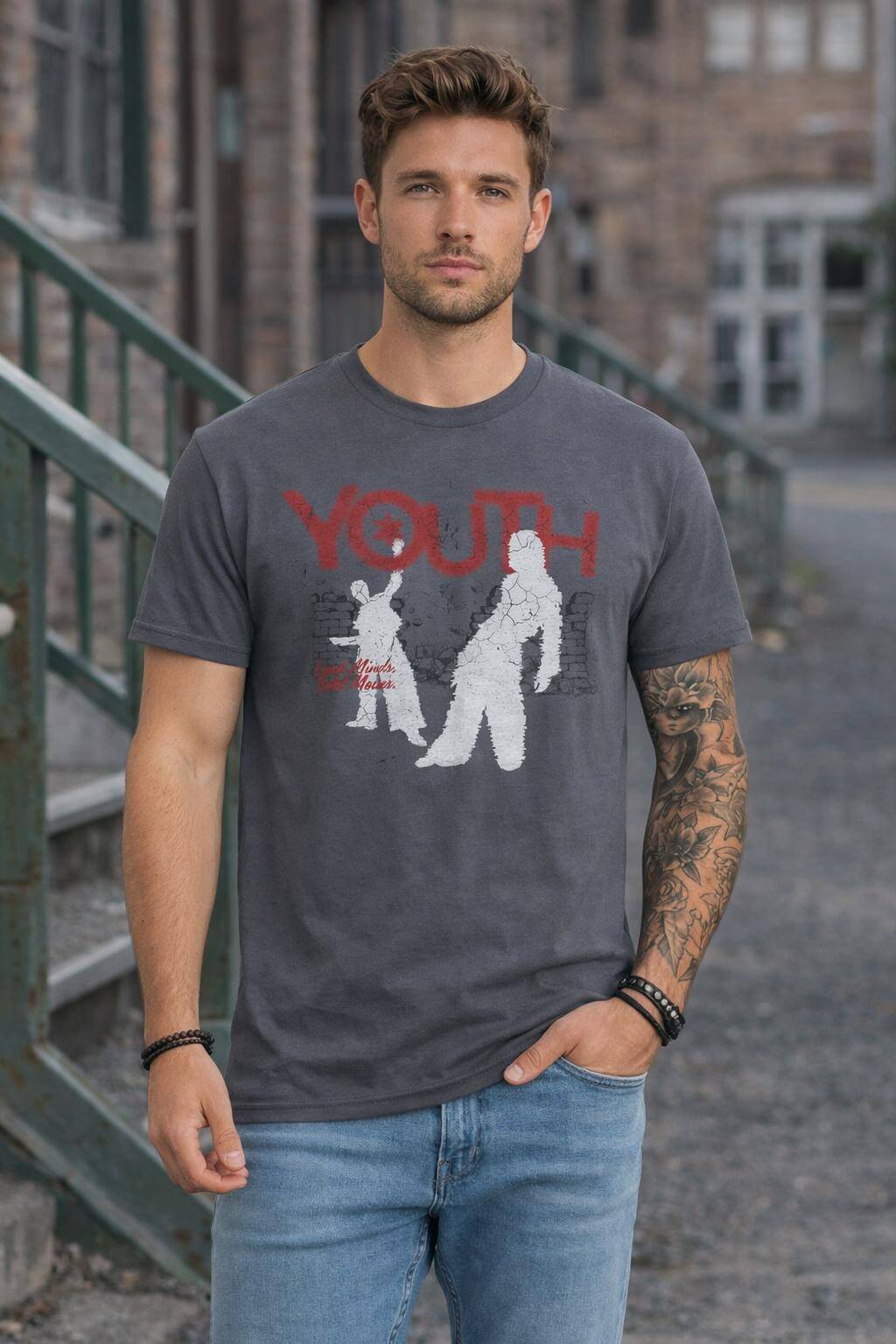 Avyron Clothing youth band retro silhouette music scene graphic tee