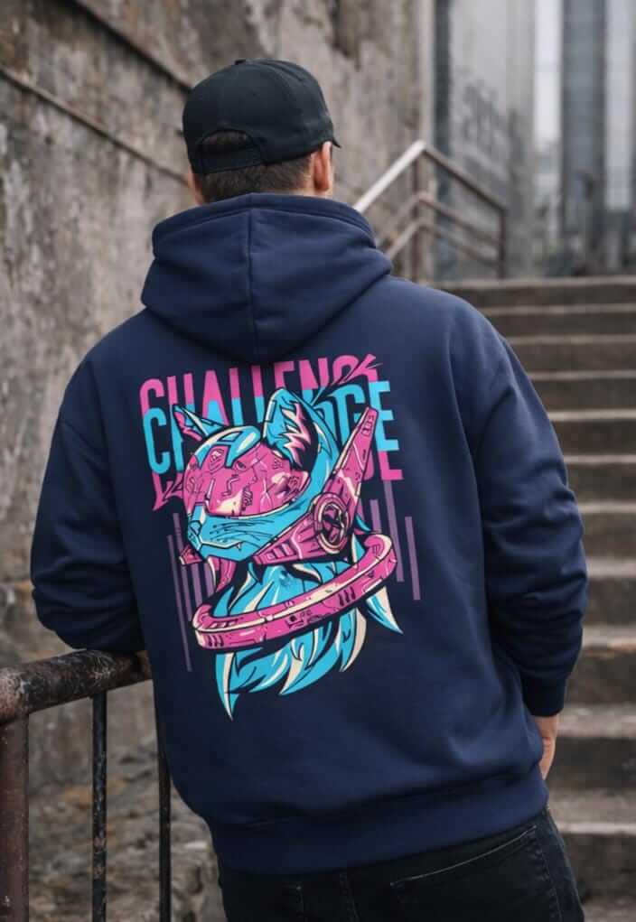 Avyron Clothing neon skull bleeding heart hoodie