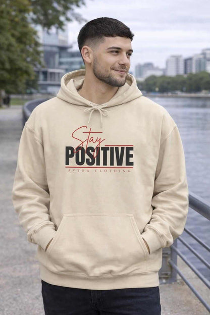 Avyron Clothing stay positive angel wings sketch hoodie