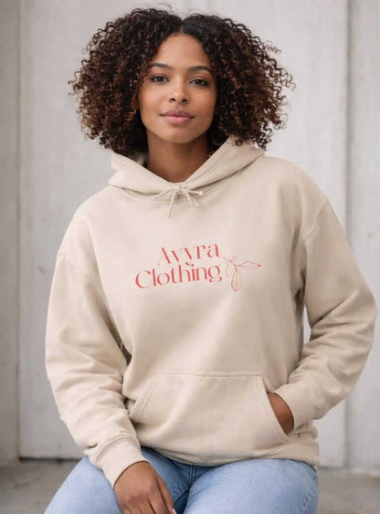 Avyron Clothing samurai silhouette red moon Japanese sunset graphic hoodie
