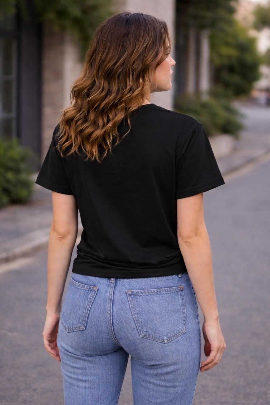 Girl Boss butterfly design Tee | Gothic script, floral accents