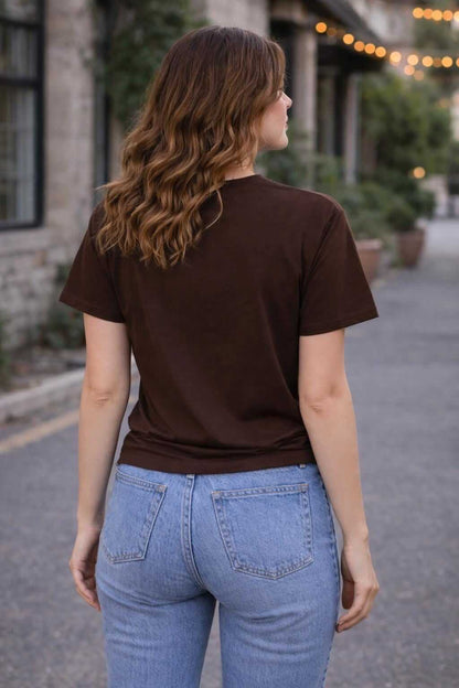 Girl Boss butterfly design Tee | Gothic script, floral accents