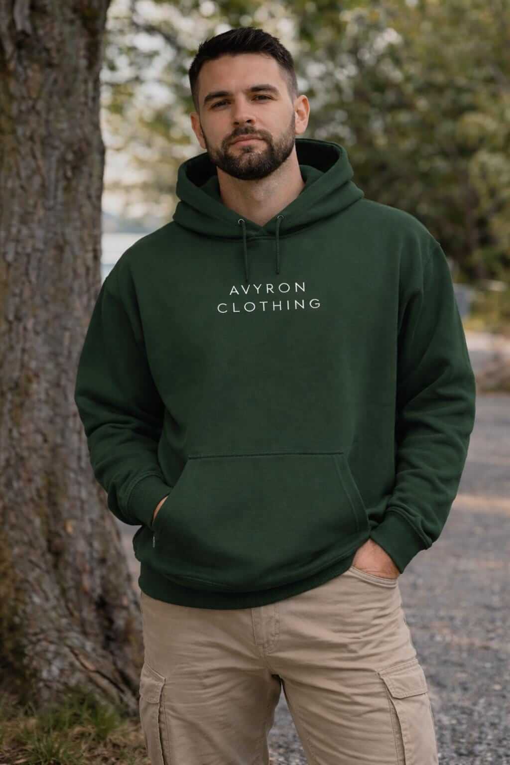 Avyron Clothing silence graphic black hoodie bold back print streetwear