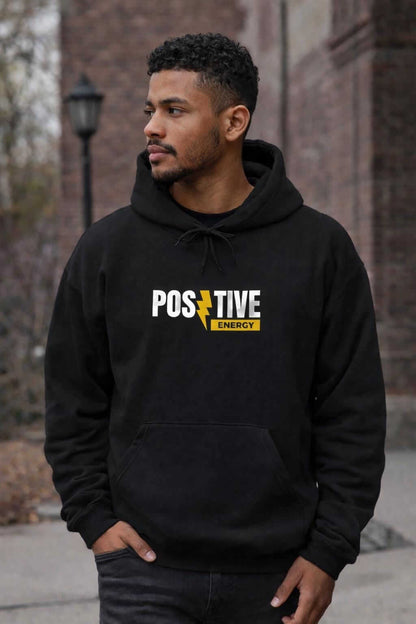 Avyron Clothing positive energy angel statue lightning bolt graphic hoodie