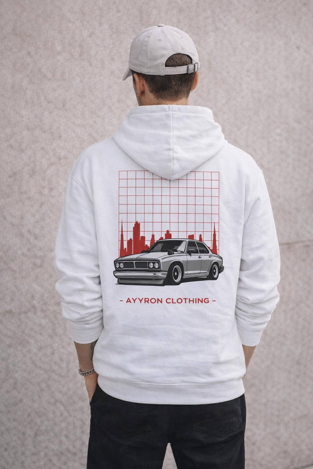 Avyron Clothing retro skyline JDM coupe car hoodie