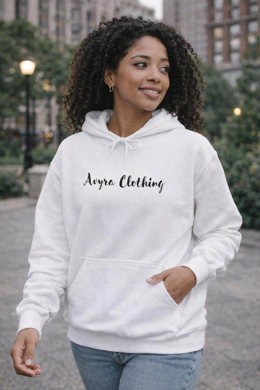 Avyron Clothing silent strength feather quill illustration minimalist back hoodie