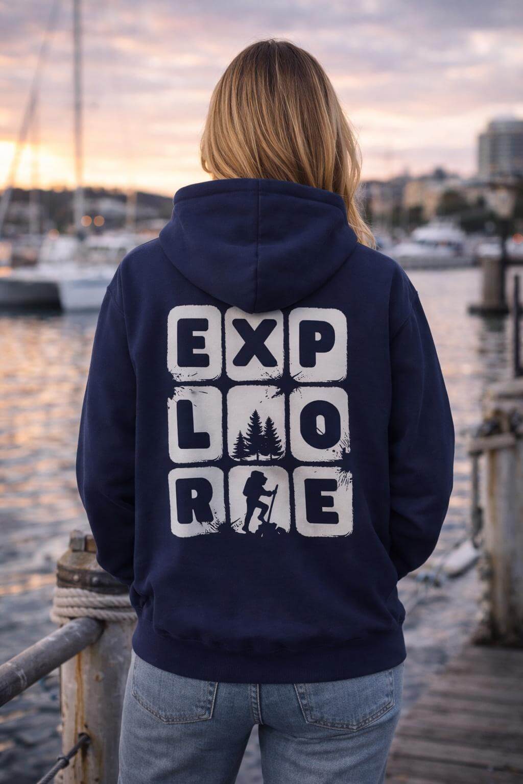 Avyron Clothing explore blocks hiking graphic hoodie