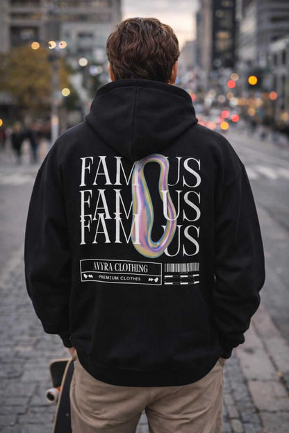 Avyron Clothing famous repeat typography branded streetwear logo hoodie