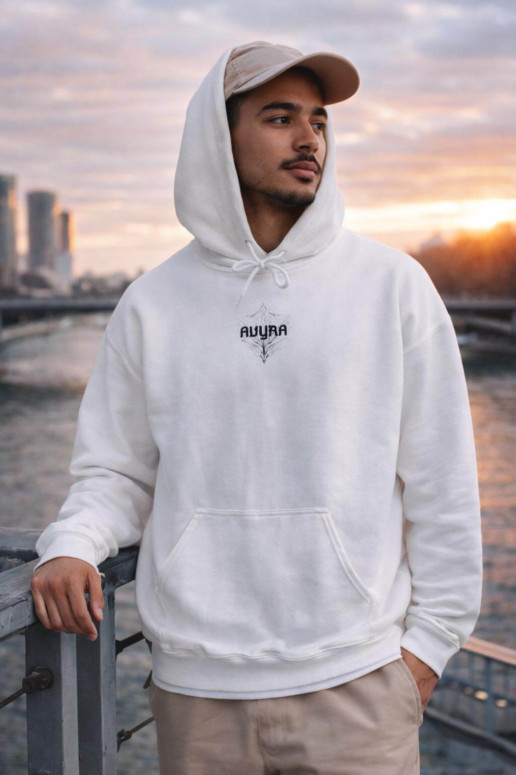 Avyron Clothing abstract geometric minimalist hoodie