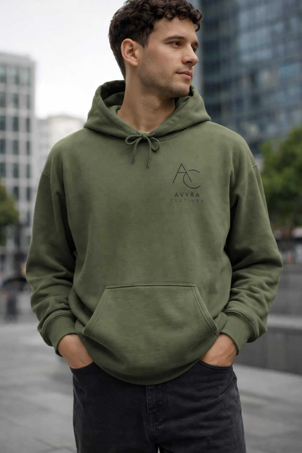 Avyron Clothing be yourself fade typography hoodie