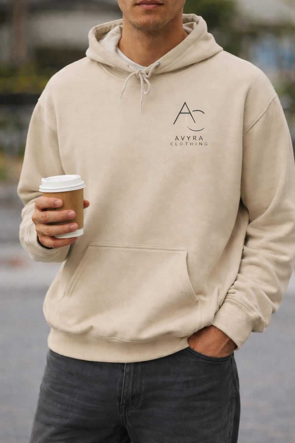 Avyron Clothing be yourself fade typography hoodie