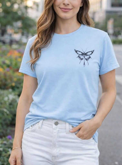 Avyron Clothing be kind floral butterfly typography tee