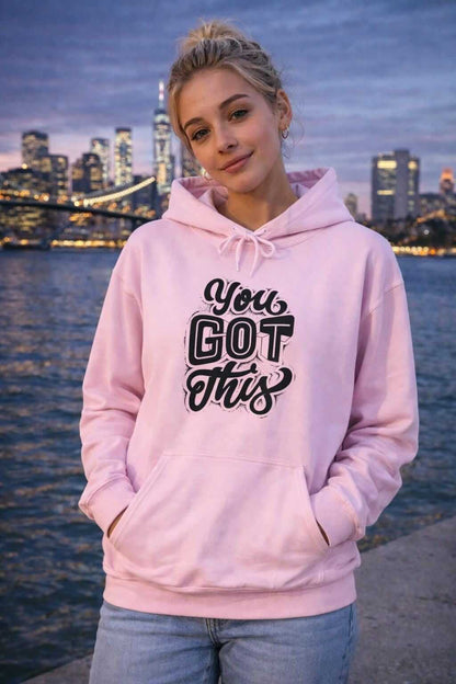 Avyron Clothing motivational script hoodie you got this