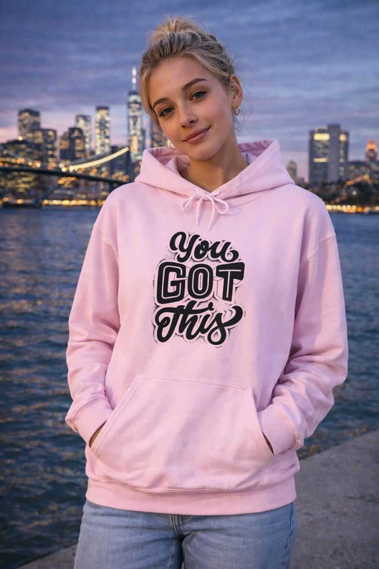 Avyron Clothing motivational script hoodie you got this