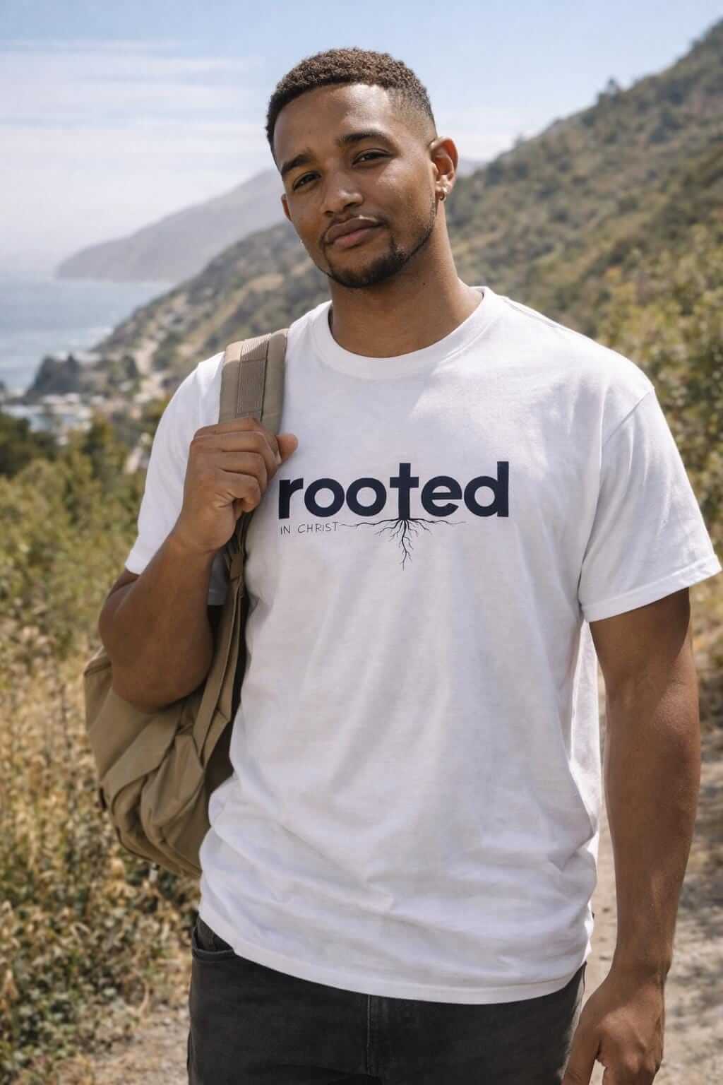 Avyron Clothing rooted tree roots typography t-shirt