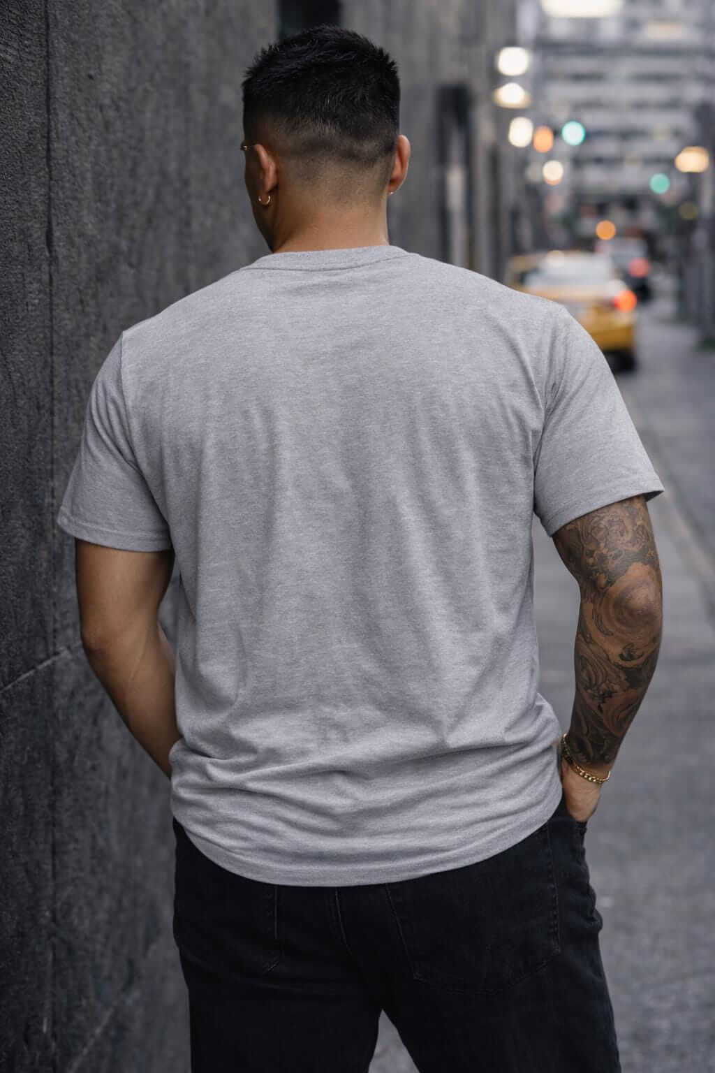 Avyron Clothing skull typography AVYRON stacked text vintage skull graphic tee