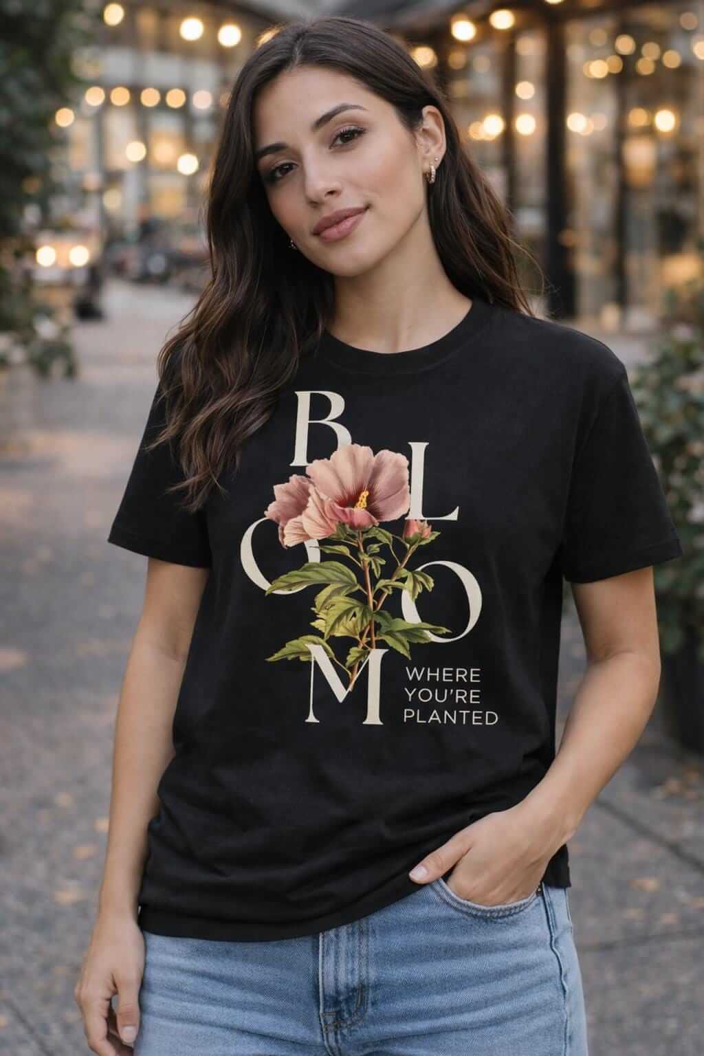 Avyron Clothing vintage pink hibiscus floral tee