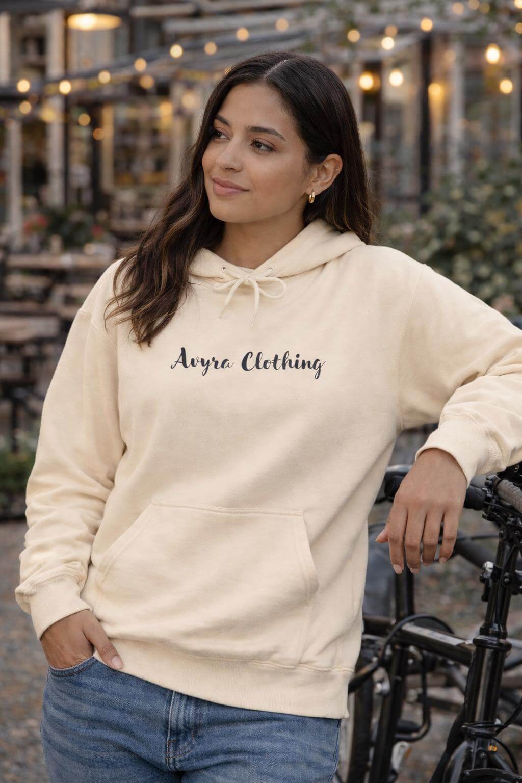 Avyron Clothing silent strength feather quill illustration minimalist back hoodie
