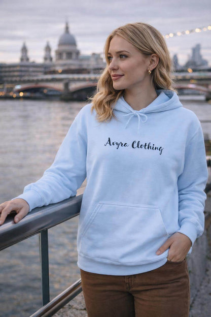 Avyron Clothing silent strength feather quill illustration minimalist back hoodie