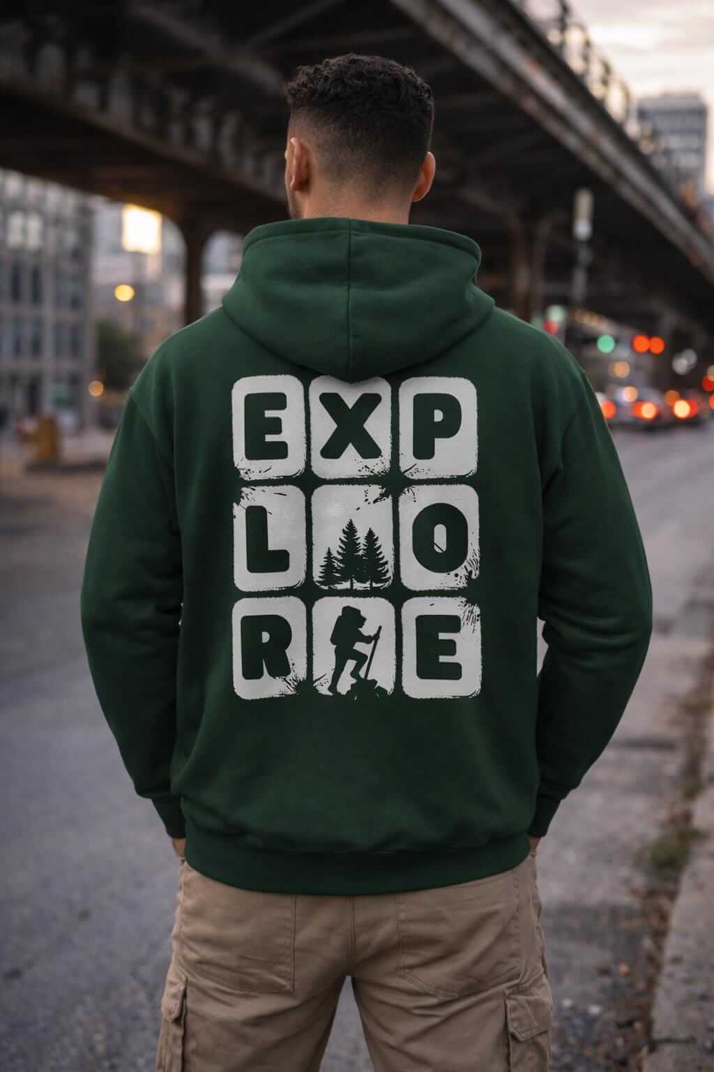 Avyron Clothing explore blocks hiking graphic hoodie