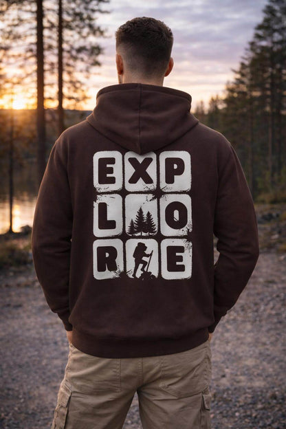 Avyron Clothing explore blocks hiking graphic hoodie