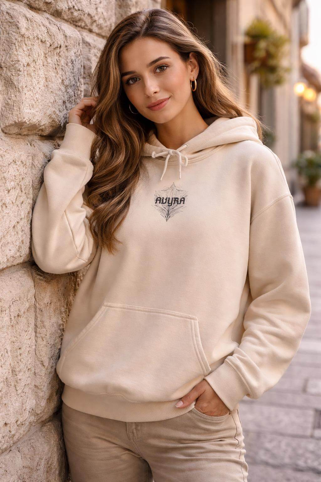 Avyron Clothing abstract geometric minimalist hoodie