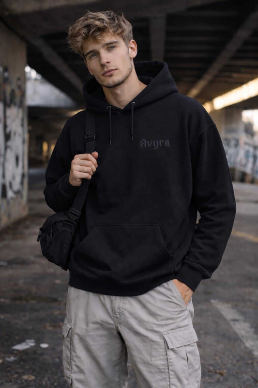 Avyron Clothing caduceus snake roses graphic hoodie