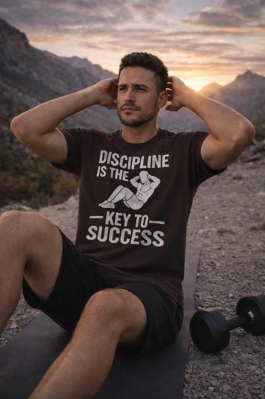 Avyron Clothing discipline is the key to success motivational tee