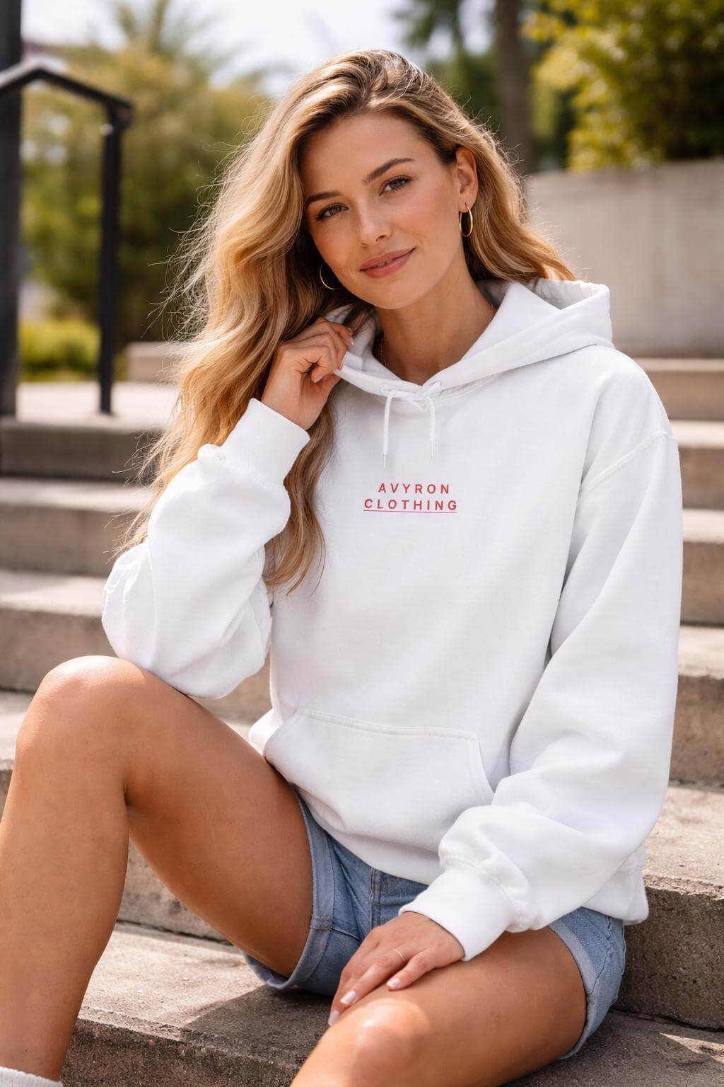Avyron Clothing strawberry bite heart graphic hoodie